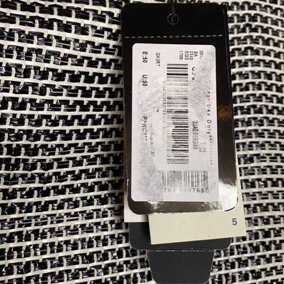 Emporio Armani Woven Cotton‎ Blend Skirt  NWT Large - Picture 8 of 14